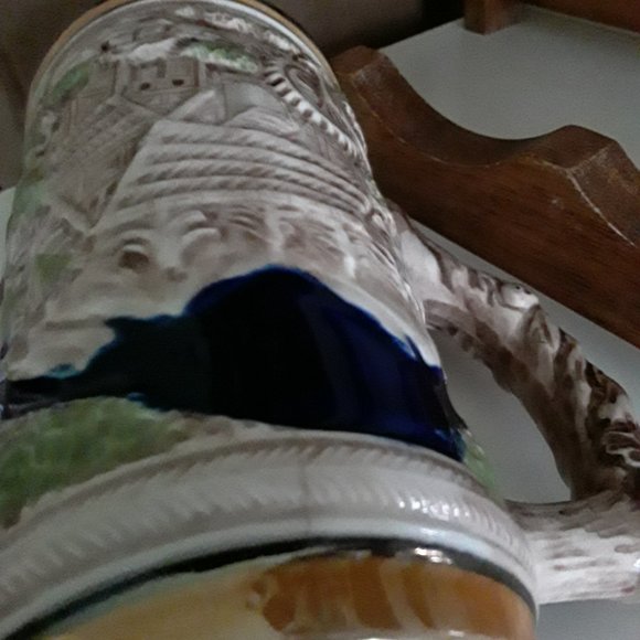 Vintage German Beer Stein with Traditional German Scenes - Picture 8 of 8